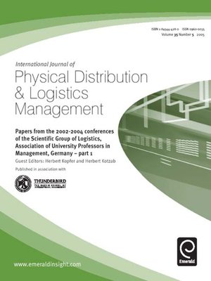 cover image of International Journal of Physical Distribution & Logistics Management, Volume 35, Issue 5